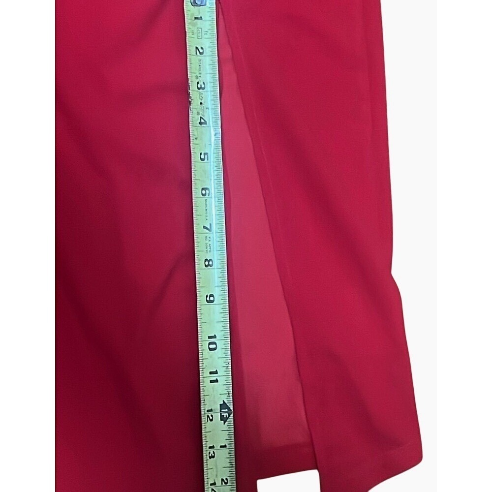 Hello Molly women's dress party midi formal asymetrical 1 shoulder slit L 12 NWT - Picture 11 of 13